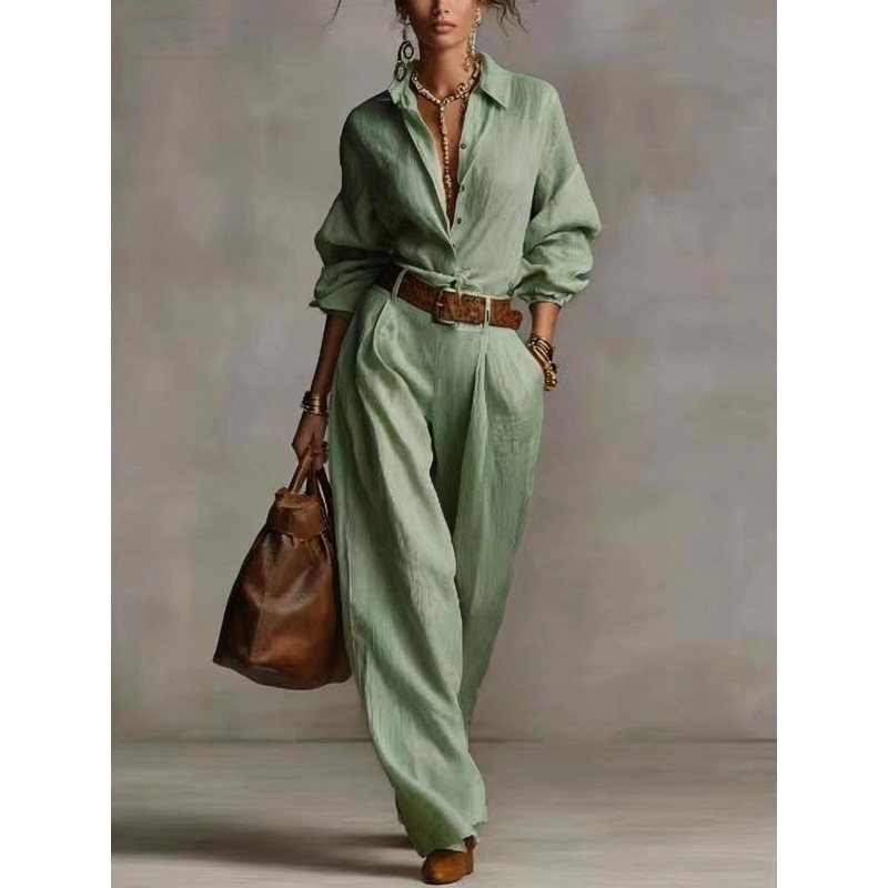 Completo Elegante Primaverile/ - Linen Pant Wide recensione e prezzo