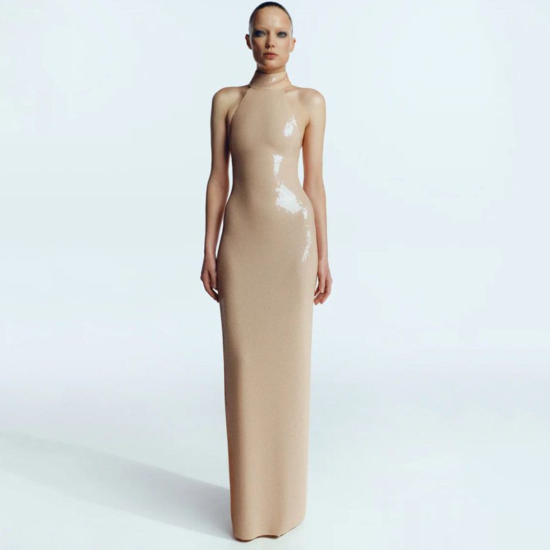 Abito lungo da donna sexy con  - Linen Dress Wrap recensione e prezzo